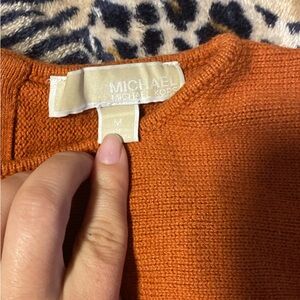 Burnt orange Michael Kors knitwear